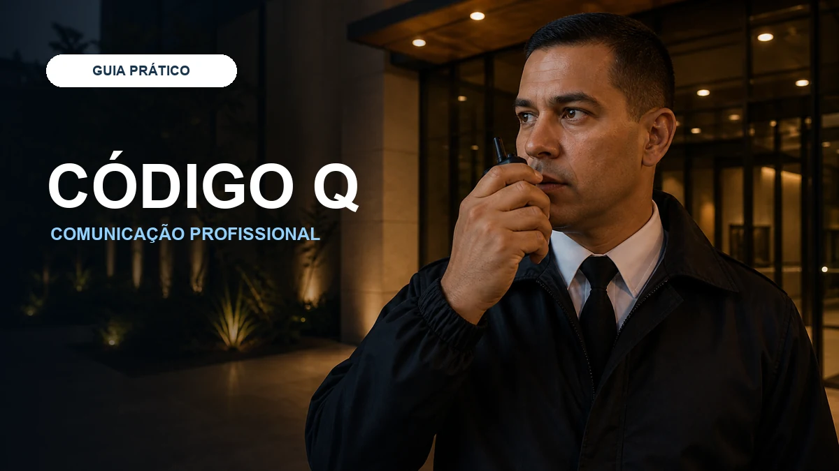 Código Q completo para rádio comunicador em segurança profissional