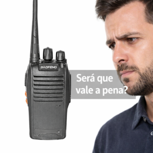 Rádio comunicador Baofeng - referência visual