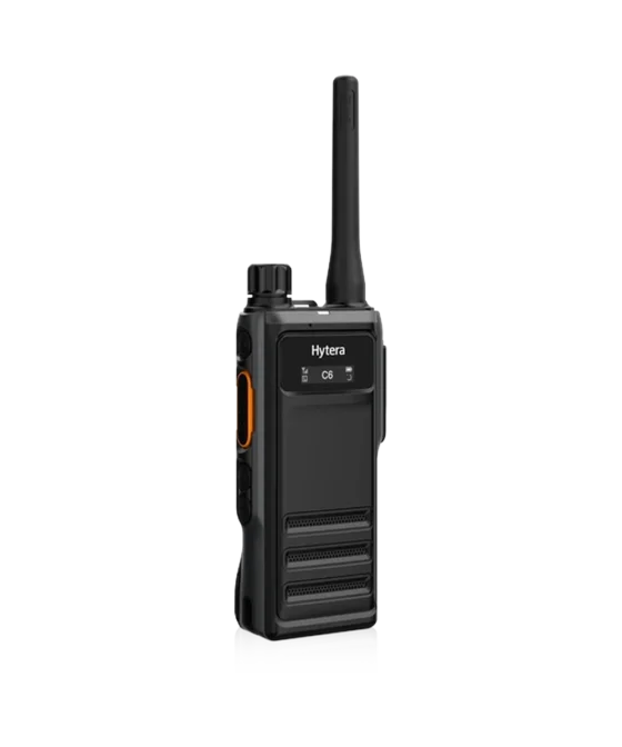 Hytera HP606 Two-Way Radio (Angled View)