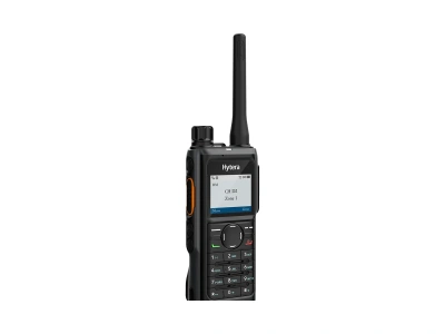Hytera HP686 two-way radio (angled front view)