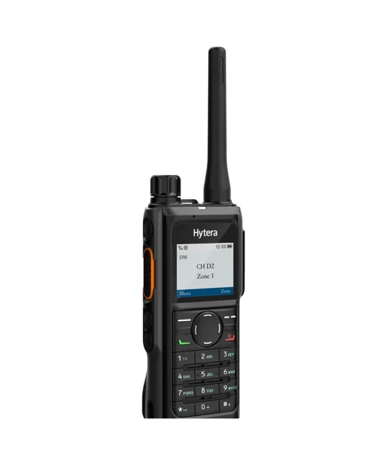 Hytera HP686 two-way radio (angled front view)