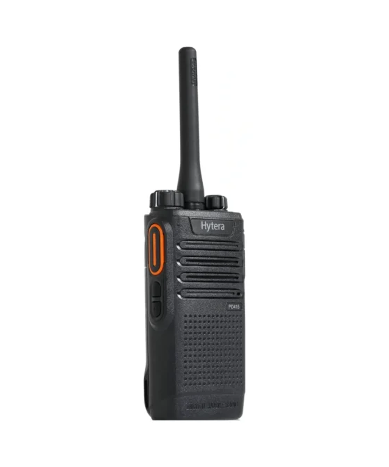 Radio comunicador Hytera PD416 con lector RFID (vista frontal)