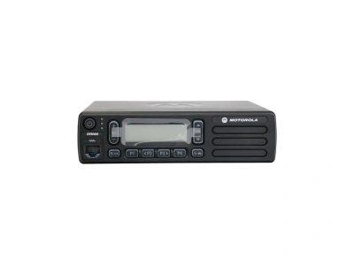 Radio móvil Motorola DEM400, vista frontal oficial