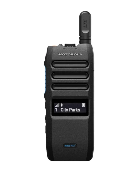 Motorola TLK110 PoC radio equipment view