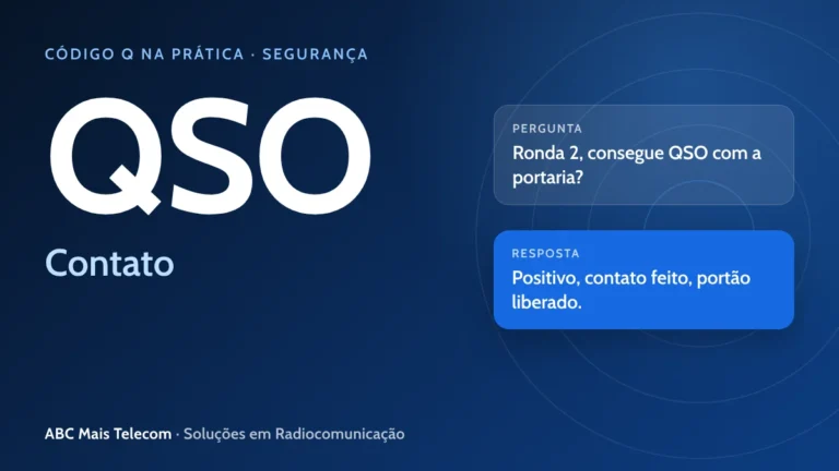 QSO no rádio: contato