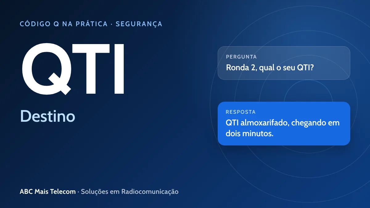 QTI no rádio: destino
